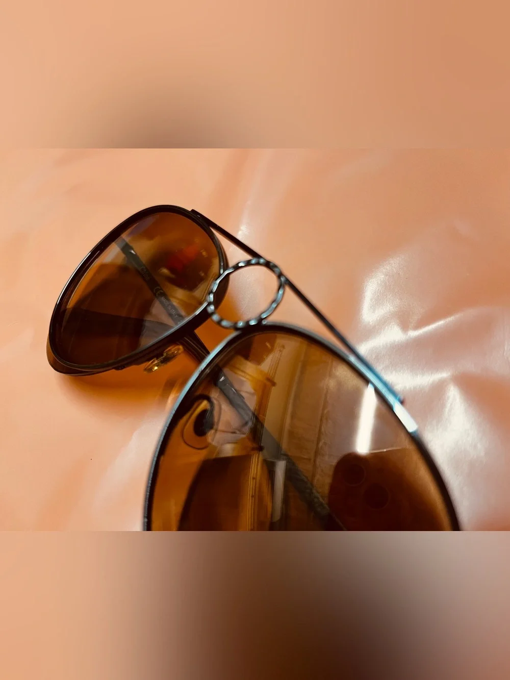 Chloe Romie CE144S 028 Women’s Oversized Aviator Sunglasses Brown 61mm